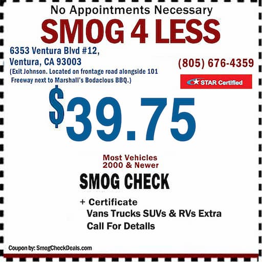 $39.75 Smog Check Coupon